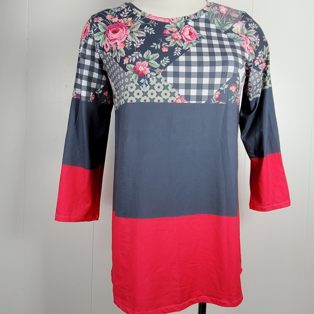 NWT Nanu 3/4 sleeve tunic shirt - Picture 11 of 13